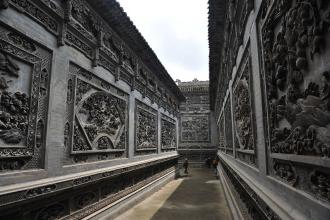 臨夏市枹罕鎮(zhèn)街子村川心拱北磚雕長廊